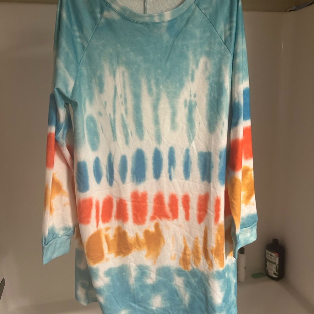 Tie-Dye Long Sleeve Shirt